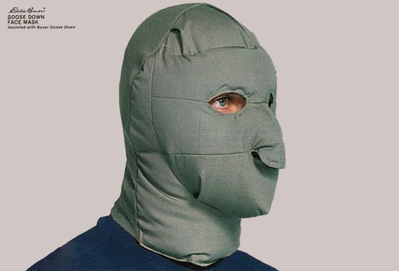 얼굴용 패딩 마스크/사진=온라인 커뮤니티