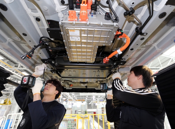 현대차 울산공장 수소전기차 생산라인/사진제공=현대차