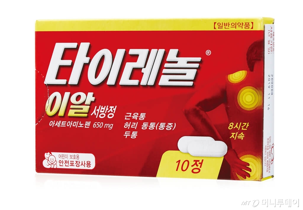 아세트아미노펜이 함유된 해열 및 진통제 타이레놀 이알 제품. /사진제공=타이레놀 제품 홈페이지 캡처