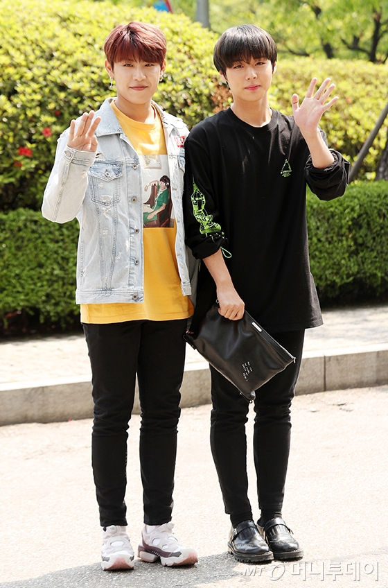 그룹 워너원 박우진, 박지훈/사진=김휘선 기자