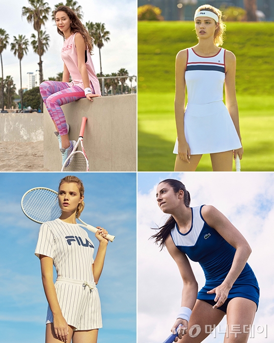 /사진제공=케이스위스, 휠라, 라코스테