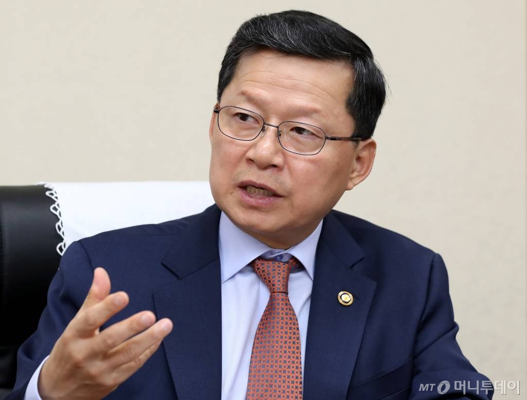 23일 오전 정부서울청사에서 심보균 행정안전부 차관 인터뷰