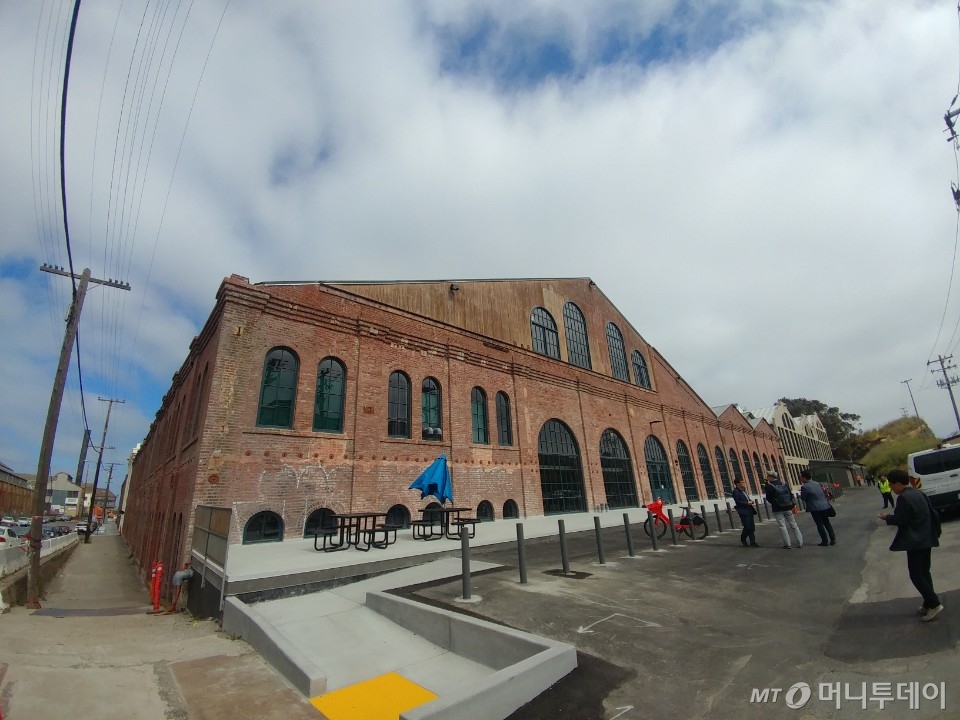 100년 넘은 선박 건조장을 리모델링한 우버 미래전략실. /사진=성연광 기자.