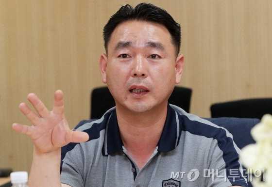 정주용 한국교통대 행정학 교수가 지난 26일 서울 중구 남대문로5가 한국원자력환경공단 기금관리센터 대회의실에서 열린 ‘에너지전환 마침표, 사용후핵연료 해법찾기’ 전문가 좌담에서 바람직한 사용후핵연료 관리 정책에 대해 말하고 있다./사진=김창현 기자