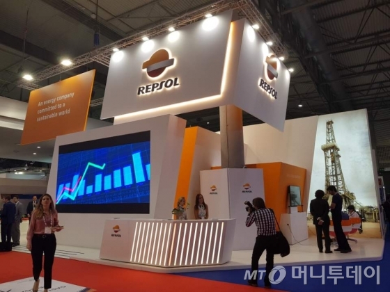 가스텍2018에 참가한 스페인 렙솔 부스 모습./사진=박준식 기자