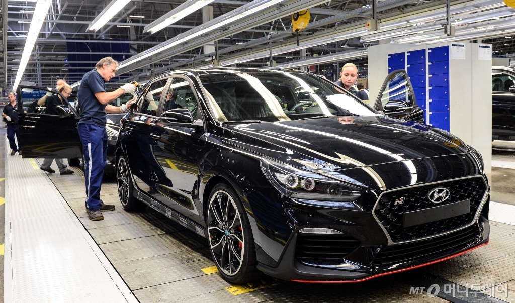 현대자동차 체코공장에서 생산 중인 '130 N'/사진제공=현대차