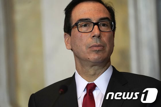 스티브 므누신 미국 재무장관.©AFP=News1