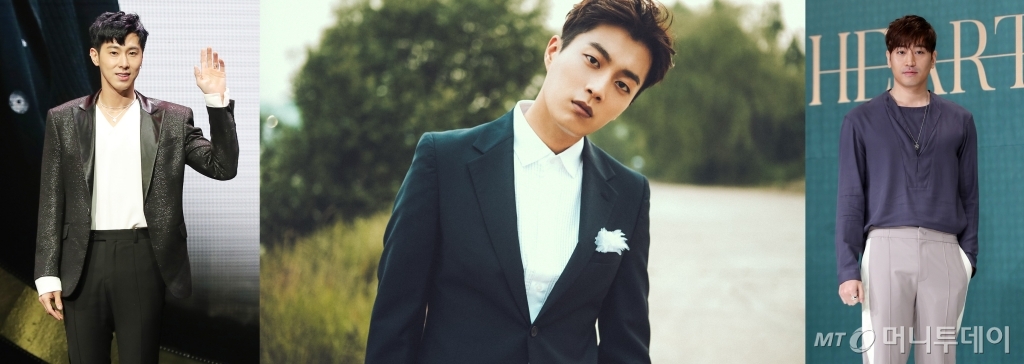 강렬한 '카리스마'와 멤버드를 섬기는 '서번트' 리더십으로 주목받는 아이돌 리더들. (왼쪽부터) 동방신기 유노윤호, 하이라이트(옛 비스트) 윤두준, 신화 에릭.