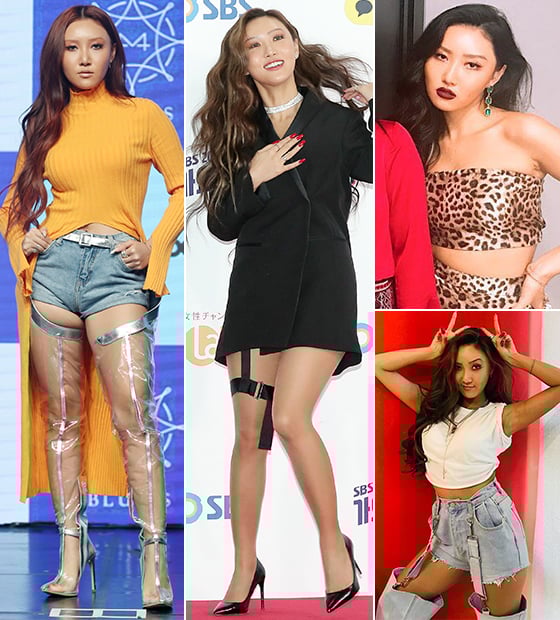 그룹 마마무 화사/사진=머니투데이 DB, 마마무 공식 인스타그램