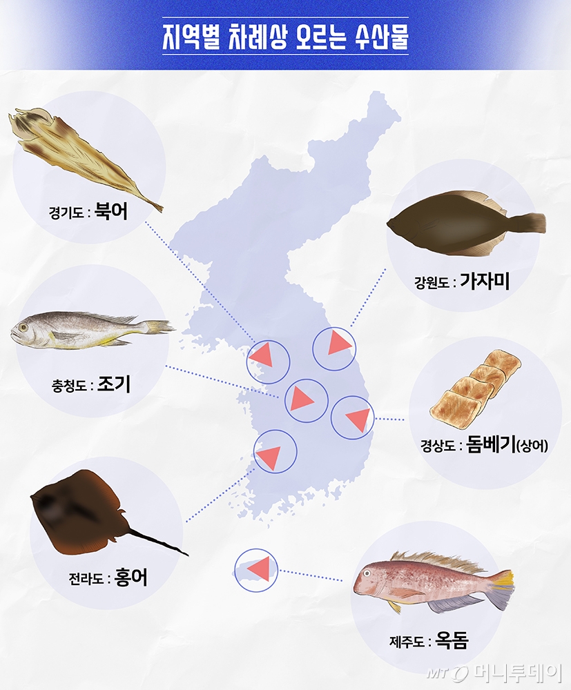 바다정보다잇다] 경상도 차례상에 상어(돔베기)가? 지역별 제수용 생선 비교 - 머니투데이