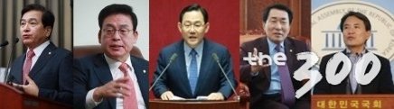 왼쪽부터)자유한국당 심재철 의원, 정우택 의원, 주호영 의원, 안상수 의원, 김진태 의원/사진=머니투데이