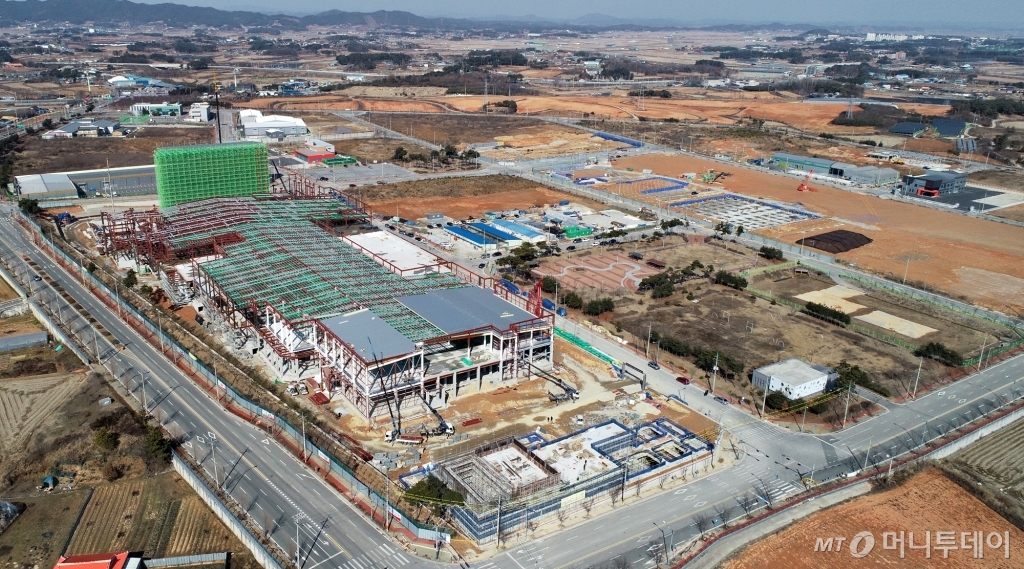 하림그룹 계열사 하림식품과 에이치에스푸드는 익산 국가식품클러스터 내에 간편식 식품가공 공장 2기를 신축하고 있다. /사진제공= 하림그룹