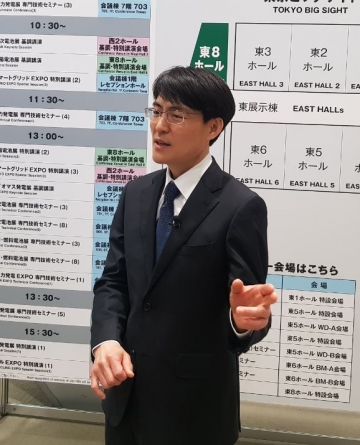 FC엑스포 2019에서 수소전기차 관련 인터뷰를 하는 전순일 현대차 연료전지설계팀장/도쿄(일본)=장시복