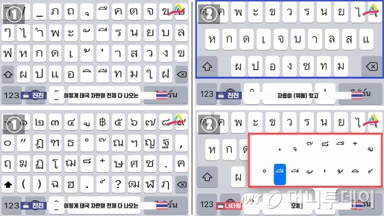 남녀가 다른 태국어 인사말.