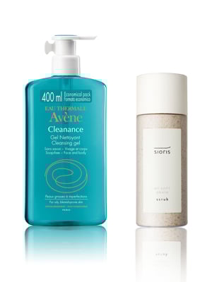 아벤느 클리낭스 클렌징 젤, 시오리스 마이 소프트 그레인 스크럽/사진=각 브랜드