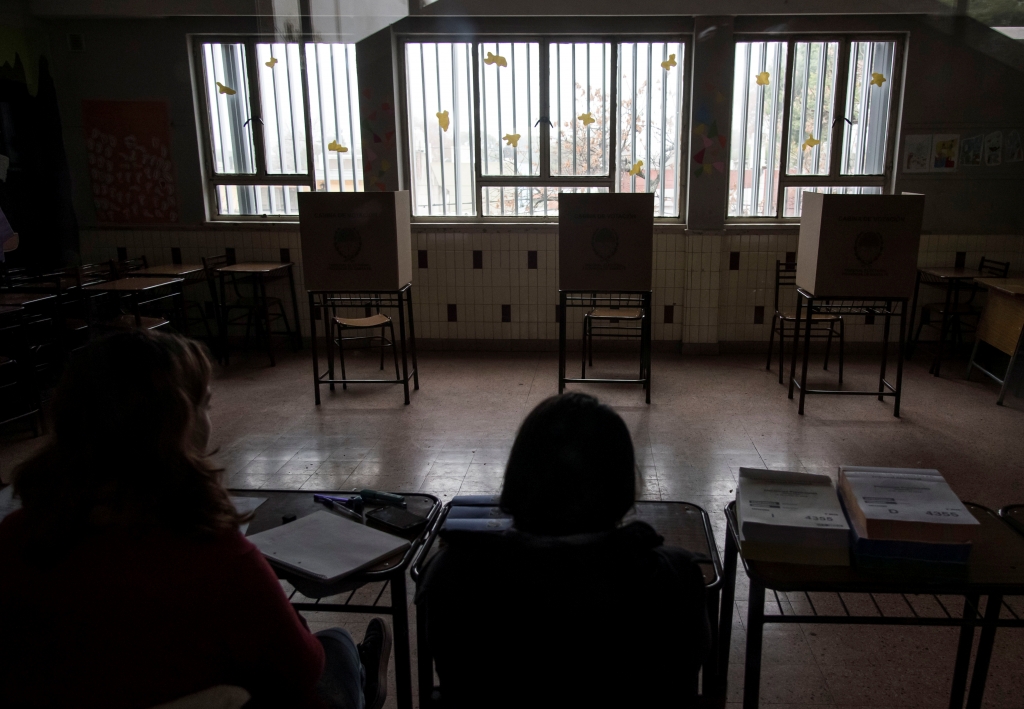 아르헨티나 산타페에서 실시된 주지사 선거 투표장. /사진=로이터