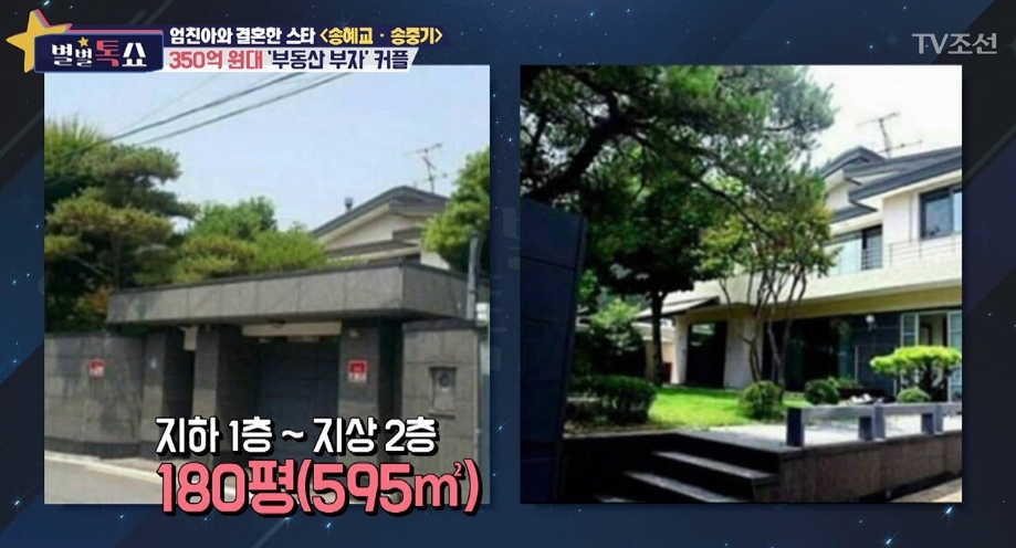 송중기가 2017년 1월 구입한 서울 용산구 한남동에 위치한 단독주택. /사진=TV조선 캡처