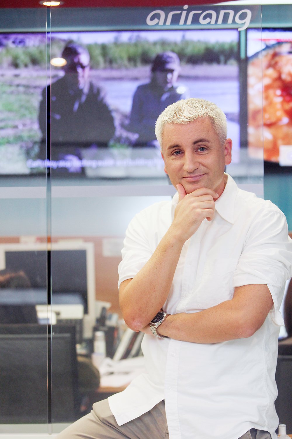 마크 브룸 앵커. /사진=아리랑TV 이정인