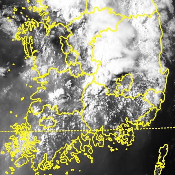 천리안2A호가 서해안 대류운 발생을 관측한 영상/자료=과기정통부