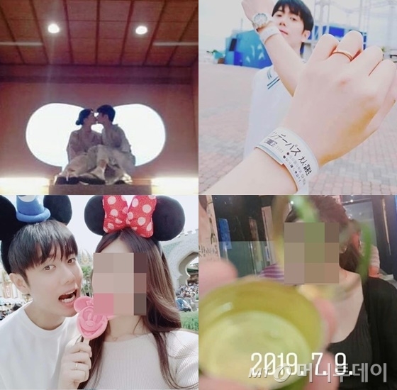 김규종이 지난 24일 인스타그램에 올렸다가 삭제한 사진들/사진=온라인 커뮤니티