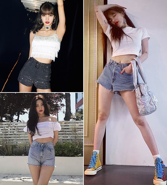 블랙핑크 리사, 가수 현아, 레드벨벳 조이/사진=각 인스타그램