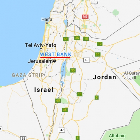 서안지구 위치. /사진=구글지도