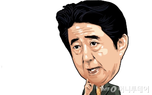 아베 신조 일본총리. /삽화=임종철 디자인기자
