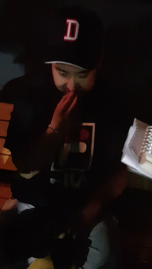 20일 인터뷰 중 울컥한 순간 유희관의 모습. /사진=김우종 기자