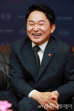 원희룡 제주도시자 인터뷰 / 사진=제주=임성균 기자 tjdrbs23@