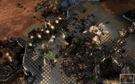 알파스타가 스타크래프트2에서 종족 저그를 택해 게임을 진행하고 있다/자료=네이처