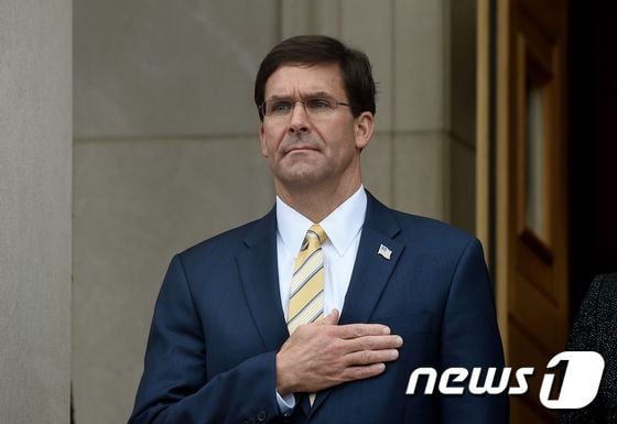 마크 에스퍼 미국 국방장관. © AFP=뉴스1