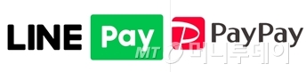 '라인페이'와 '페이페이'.