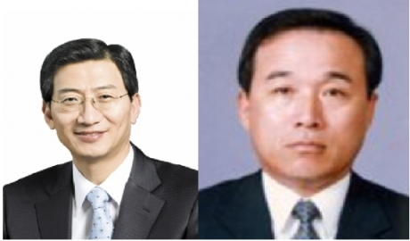 석태수 대한항공 부회장(왼쪽)과 서용원 한진 사장