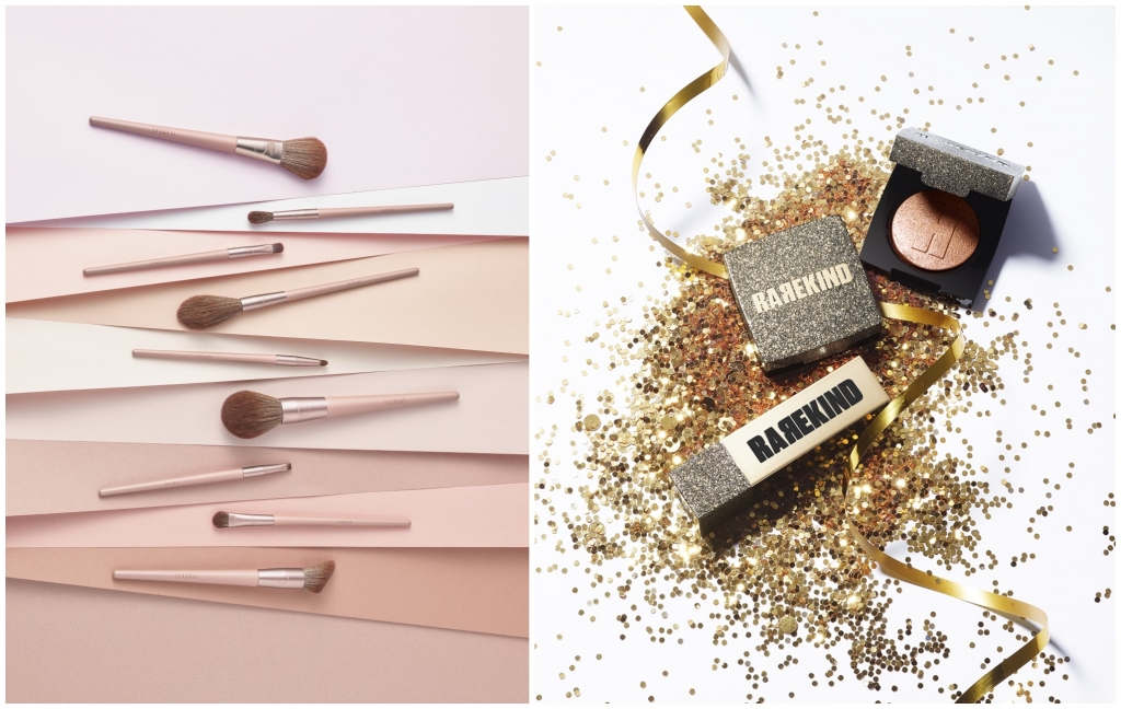 아리따움 '눋눋브러시' 연출컷(왼쪽), 레어카인드 '레디 투 크러쉬 라인' 연출컷./사진제공=아모레퍼시픽