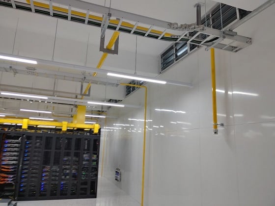 곳곳마다 설치된 노란색 케이블에서 청정소화가스가 나온다/사진=류준영 기자