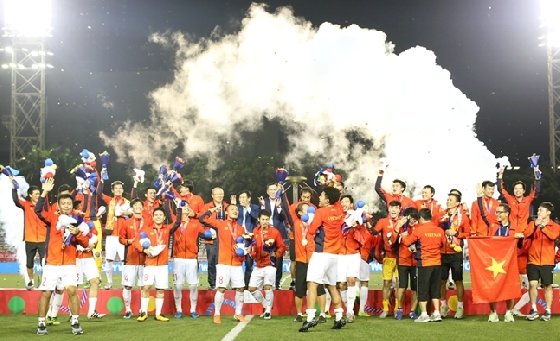 60년 만에 동남아시안게임에서 우승한 베트남 축구대표팀./사진=베트남축구협회
