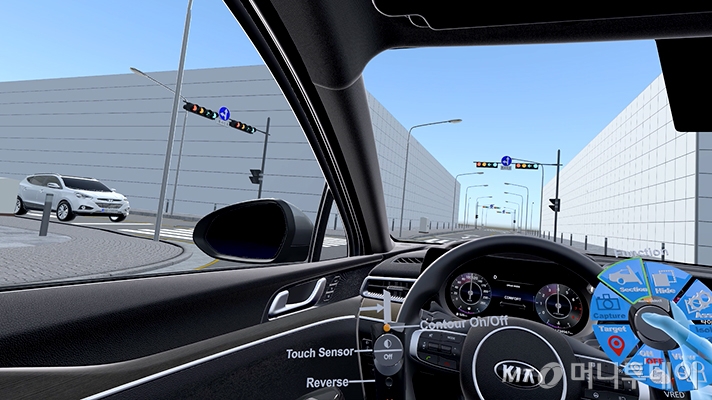 VR 설계 품질 검증이 이뤄지고 있는 화면. /사진제공=현대·기아차