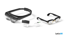 레티널의 핀 미러 렌즈, 핀 미러 렌즈를 장착한 AR 고글, 스마트글래스.