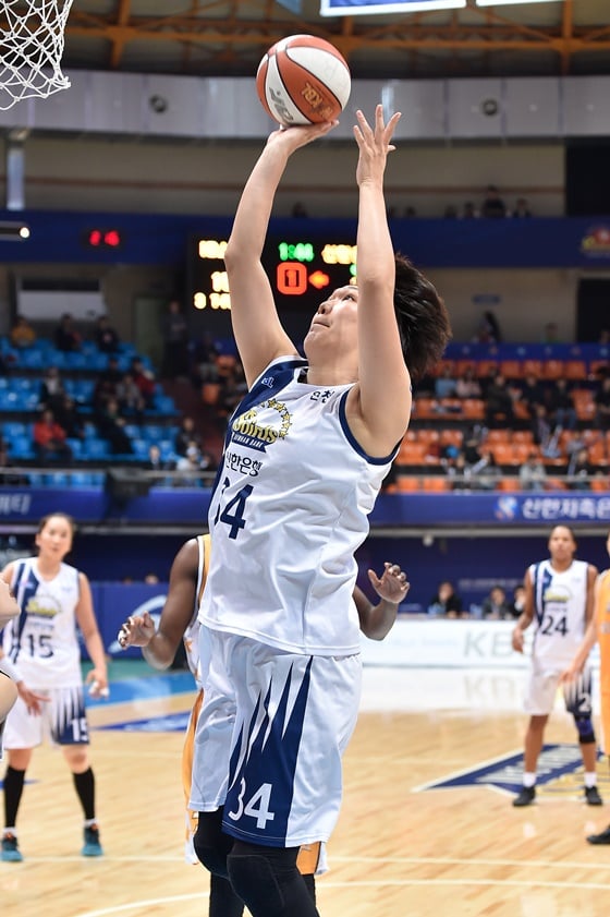하은주의 선수 시절. /사진=WKBL
