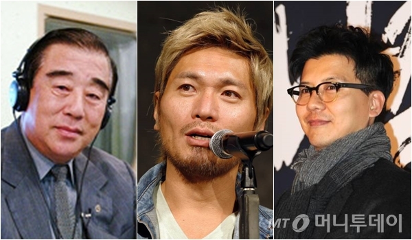 왼쪽부터 아나운서 임택근씨(MBC 제공), 가수 임재범, 손지창/사진=머니투데이 DB