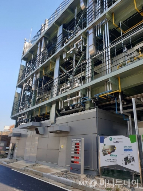 경기 화성시 방교동 한국지역난방공사 동탄지사 내 연료전지발전소의 모습. / 사진=권혜민 기자