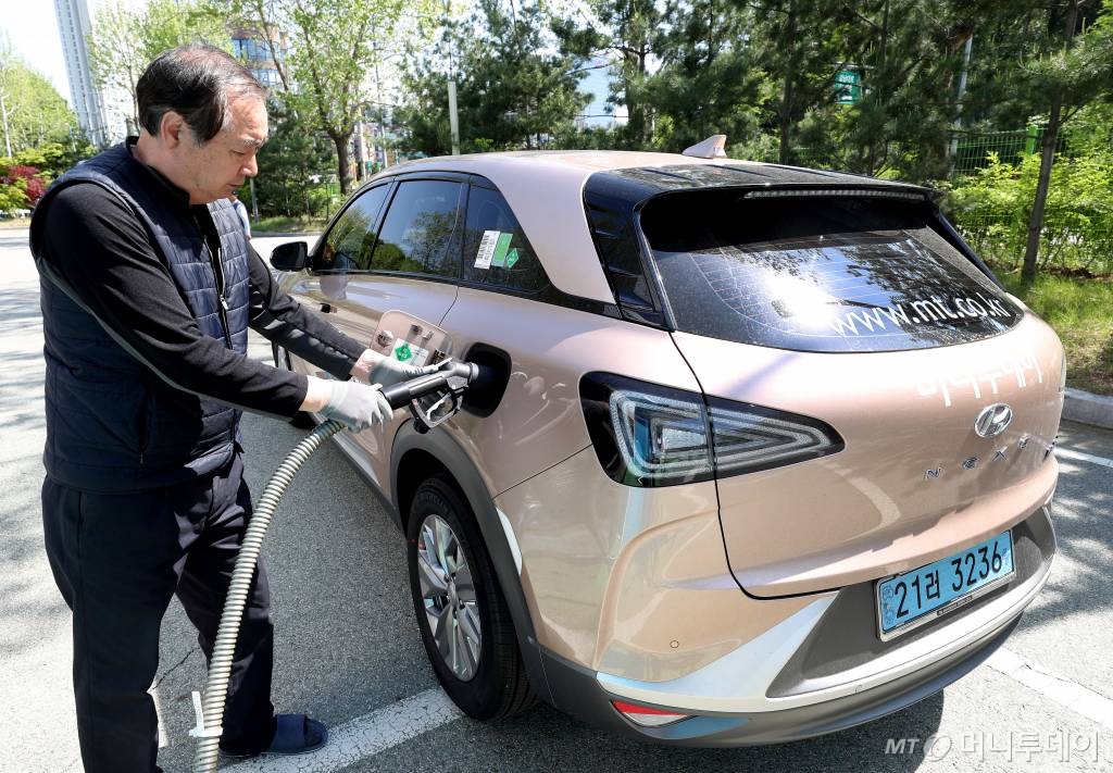 머니투데이 수소전기차 넥쏘 / 사진=홍봉진기자 honggga@