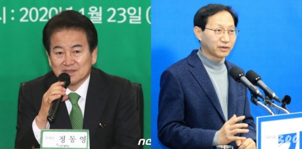 권은희 바른미래당 의원과 민형배 전 노무현·문재인 비서실 비서관/사진=뉴스1 제공