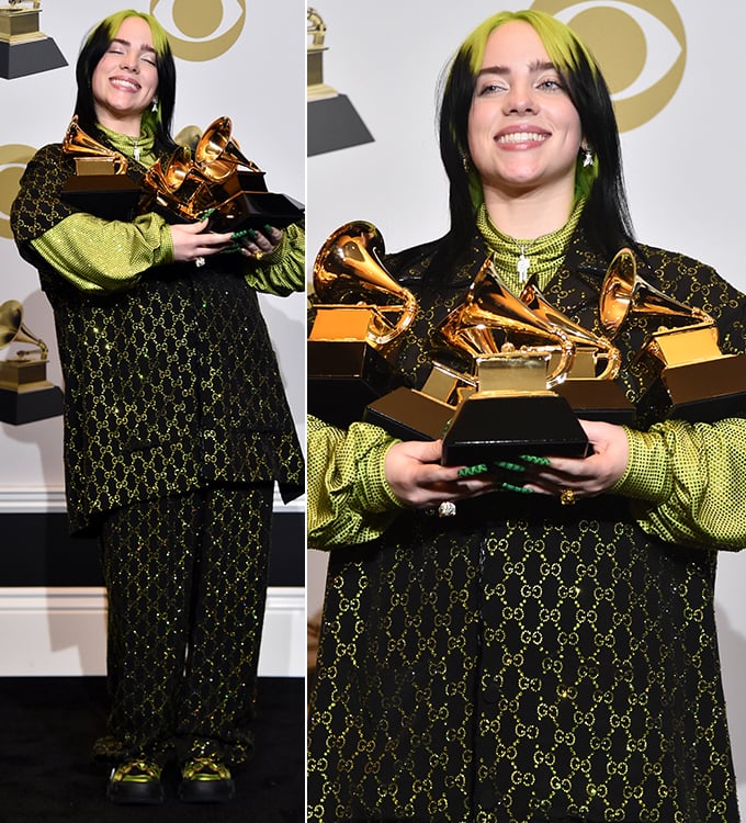 본상 4개를 비롯해 그래미 5관왕에 오른 가수 빌리 아이리시/사진=AFP