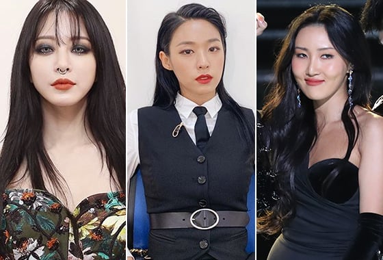 배우 한예슬, 그룹 AOA 설현, 그룹 마마무 화사/사진=각 스타 인스타그램, 뉴스1