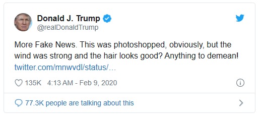 <도널드 트럼프 대통령 트위터 갈무리>