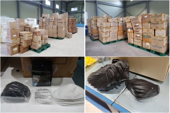 지난 10일 식약처 단속팀이 마스크 105만 장을 매점매석한 유통업체를 적발했다. /사진=식약처