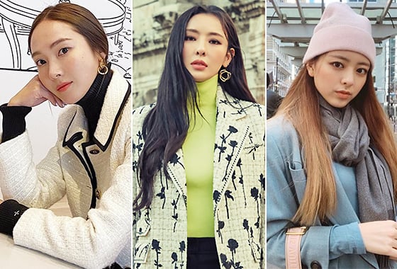 가수 제시카, 배우 이다희, 그룹 있지 유나/사진=각 스타 인스타그램, 그라치아