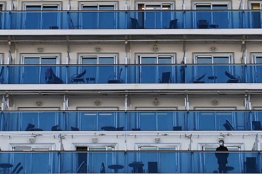 일본 크루즈선 다이아몬드 프린세스호/사진=AFP