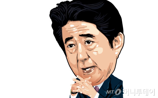 아베 신조 일본총리. /삽화=임종철 디자인기자